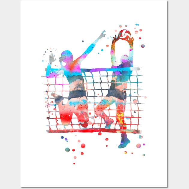 Volleyball girl Wall Art by RosaliArt